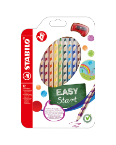 easycolors 12 crayon couleurs droitier