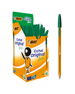 Bic cristal fine stylo bille vert