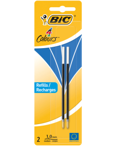 Bic 4 couleurs 2 recharges bleu