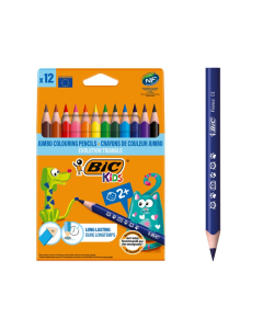Kids évolution triangle 12 crayons couleurs assortis