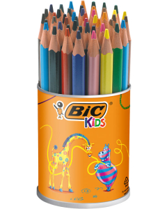 Kids évolution triangle pot 48 crayons couleurs assortis