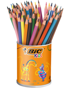 Kids évolution pot 60 crayons couleurs assortis