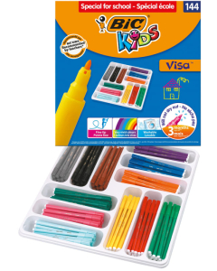 Visa 880 classpack 144 feutres coloris assortis