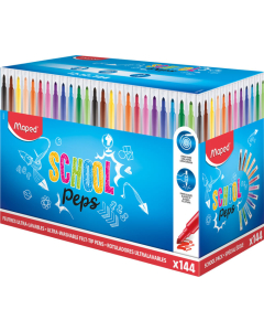 Schoolpep's large classpack 144 feutres coloris assortis