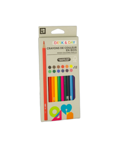 12 crayons couleurs assortis 1er prix