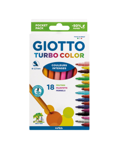 turbo color 18 feutres coloris assortis