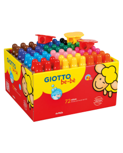 Be-bè maxi classpack 72 crayons couleurs assortis