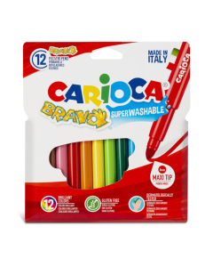 Carioca bravo 12 feutres coloris assortis