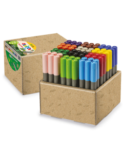 carioca eco classpack 72 feutres jumbo coloris assortis