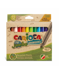 Carioca eco 12 feutres jumbo coloris assortis