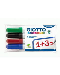 Giotto robercolor ogive large pochette 4 marqueurs assortis