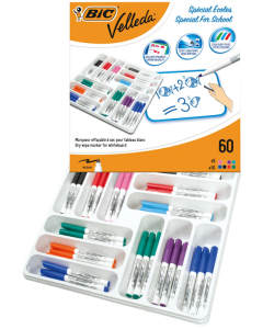 Velleda 1741 medium classpack 60 coloris assortis