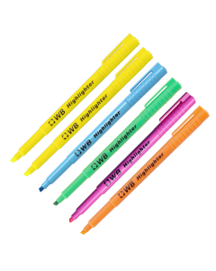 6 surligneurs fin coloris assortis