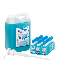 Giotto colle bleue schoolpack 24 flacons 37ml + 1 bidon 5kg + 1pompe