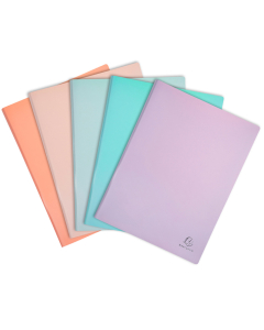 aquarel protege-documents 40 vues coloris pastels assortis