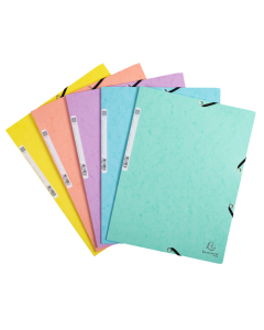 aquarel chemise 3 rabats coloris pastels assortis