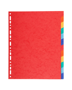 intercalaires maxi carte recyclee 220g 12 positions