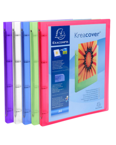 Kréacover mini-classeur personnalisable a4 d20 coloris assortis