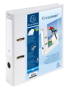 Kréacover classeur levier personnalisable d70 blanc