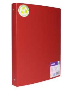 Eco-green classeur pp recyclé 32x25 d40 coloris rouge