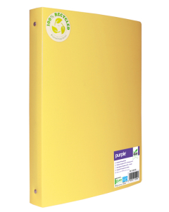 Eco-green classeur pp recyclé 32x25 d40 coloris jaune