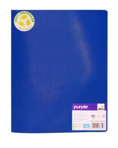 Eco-green protège-documents recyclé bleu 60 vues