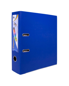 classeur a levier dos 75mm pp exterieur / pp interieur bleu