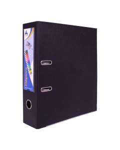 classeur a levier dos 75mm pp exterieur / pp interieur noir