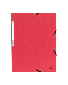 chemise élastique 3 rabats carte rouge