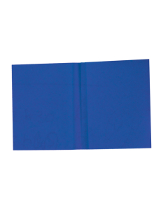 Protège-cahier carton 17x22 2 rabats 225gr  bleu