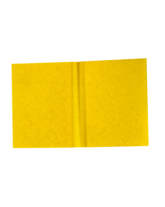 Protège-cahier carton 17x22 2 rabats 225gr jaune