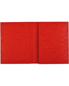 Protège-cahier carton 17x22 2 rabats 225gr rouge