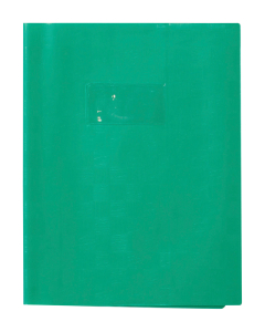 Protège-cahier plastique 17x22 2 rabats vert