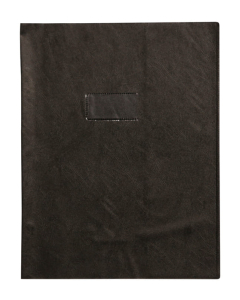 Protège-cahier plastique 24x32 opaque noir