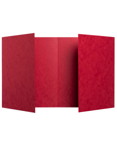 protège-cahier carton 17x22 2 rabats 225gr rouge