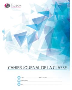 Journal préparation classe