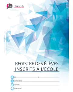 Registre des élèves