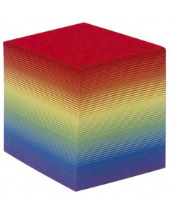 Recharge bloc cube papier coloris assortis