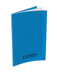 Cahier pp bleu 17x22 60p séyès 90g piqure