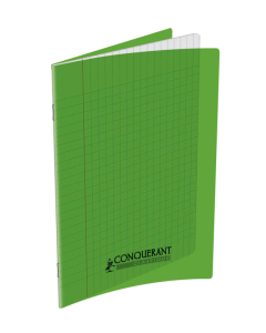 Cahier pp vert 17x22 60p séyès 90g piqure