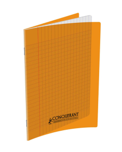 Cahier pp orange 17x22 60p séyès 90g piqure