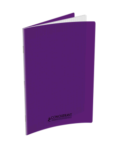 Cahier pp violet 24x32 96p séyès 90g piqure