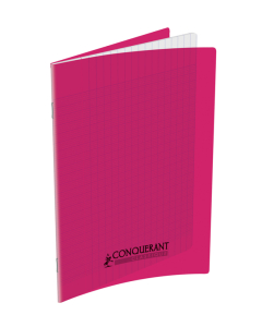 Cahier pp rose 17x22 96p séyès 90g piqure