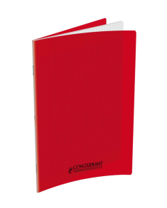 Cahier pp rouge 24x32 48p séyès 90g piqure