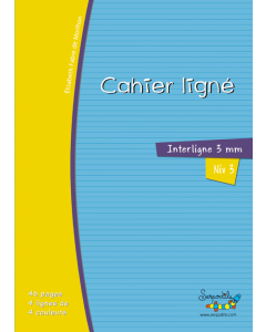 Cahier serpodile 17x22 48p l3mm niveau 3