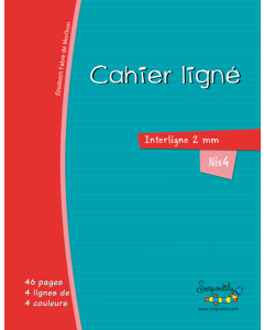 Cahier serpodile 17x22 48p l2mm niveau 4