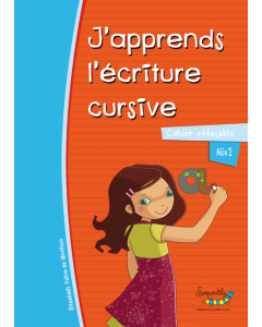 Cahier j'apprends l'écriture cursive