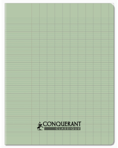 Cahier pp 17x22 96p séyès vert pastel