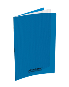 Cahier pp bleu 24x32 96p 5x5 90g piqure