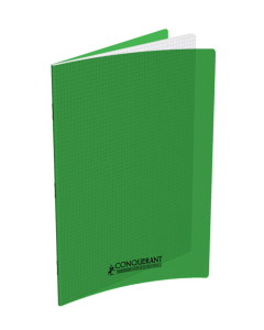 Cahier pp vert 24x32 96p 5x5 90g piqure